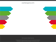 Tablet Screenshot of cashbargains.com